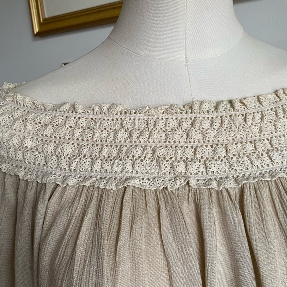 Lucky &Coco women’s blouse off shoulder elastic collar tassels boho style - Picture 10 of 10